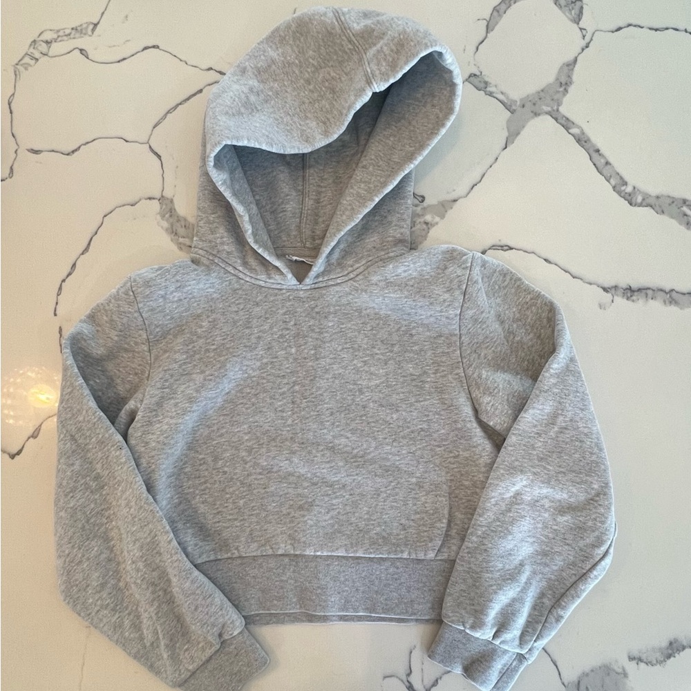 Gray comfortable hoodie